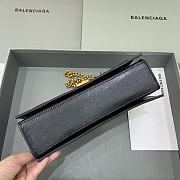 Balenciaga Crush Small Chain Bag Quilted In Black size 25x15x9.5 cm - 5