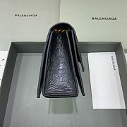 Balenciaga Crush Small Chain Bag Quilted In Black size 25x15x9.5 cm - 6