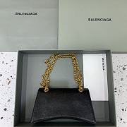 Balenciaga Crush Small Chain Bag Quilted In Black size 25x15x9.5 cm - 3