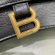 Balenciaga Crush Small Chain Bag Quilted In Black size 25x15x9.5 cm - 4