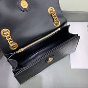 Balenciaga Crush Small Chain Bag Quilted In Black size 25x15x9.5 cm - 2