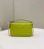 FENDI Baguette Green Nappa Leather Bag size 18 x 11 x 4 cm - 3