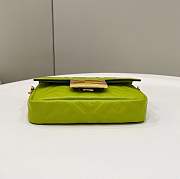 FENDI Baguette Green Nappa Leather Bag size 18 x 11 x 4 cm - 4