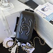 Chanel Cargo Vanity Case Black Lambskin 17cm - 4