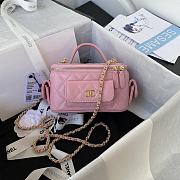 Chanel Cargo Vanity Case Pink Lambskin 17cm - 1
