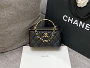 Chanel Vanity Case with Top Handle Black size 17x9.5x8 cm - 1