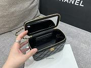 Chanel Vanity Case with Top Handle Black size 17x9.5x8 cm - 6