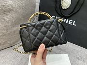 Chanel Vanity Case with Top Handle Black size 17x9.5x8 cm - 3