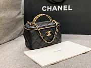 Chanel Vanity Case with Top Handle Black size 17x9.5x8 cm - 4