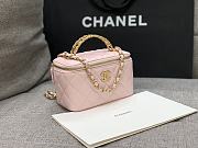 Chanel Vanity Case with Top Handle Pink size 17x9.5x8 cm - 3