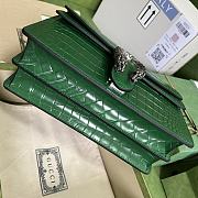 Dionysus Crocodile Small Shoulder Bag Bright Green 400249 size 28x18x9 cm - 4