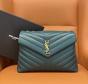 YSL Loulou Medium Teal Chain Bag size 31 x 22 x 10 cm - 1