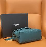 YSL Loulou Small Teal Chain Bag size 25 x 17 x 9 cm - 5