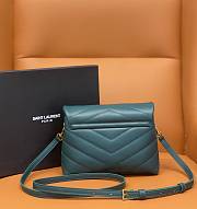 YSL Loulou Toy Strap Bag Teal size 20 x 14 x 7 cm - 2