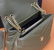 YSL Loulou Small Khaki Chain Bag size 25 x 17 x 9 cm - 6