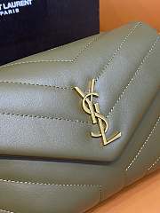 YSL Loulou Toy Strap Bag Khaki size 20 x 14 x 7 cm - 6