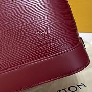 Louis Vuitton Alma BB Burgundy Epi Leather size 23.5 x 17.5 x 11.5 cm - 5