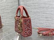 Dior Micro Lady Dior All Over Strass Embroidery Pink/Multicolor size 12x10x5 cm - 2