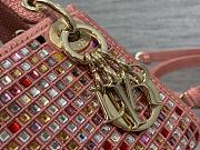 Dior Micro Lady Dior All Over Strass Embroidery Pink/Multicolor size 12x10x5 cm - 4