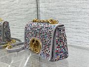 Dior Small Caro Bag Multicolor Embroidery With Crystals size 20x12x7 cm - 2