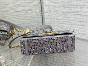 Dior Small Caro Bag Multicolor Embroidery With Crystals size 20x12x7 cm - 3