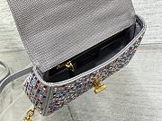 Dior Small Caro Bag Multicolor Embroidery With Crystals size 20x12x7 cm - 6