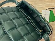 Bottega Veneta Padded Cassette Dark Green Patent Lambskin size 26x18x8 cm - 4