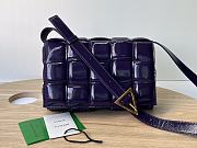Bottega Veneta Padded Cassette Purple Patent Lambskin size 26x18x8 cm - 1