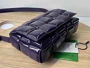 Bottega Veneta Padded Cassette Purple Patent Lambskin size 26x18x8 cm - 5
