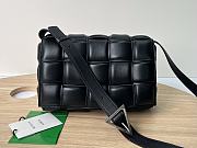 Bottega Veneta Padded Cassette Black Leather Silver Hardware 25x15x4 cm - 1