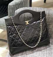 Chanel 31 Bag CC Calfskin Shopping Bag Black size 37 x 8 x 39 cm - 1
