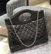 Chanel 31 Bag CC Calfskin Shopping Bag Black size 37 x 8 x 39 cm - 5