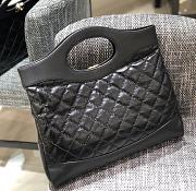 Chanel 31 Bag CC Calfskin Shopping Bag Black size 37 x 8 x 39 cm - 6