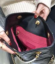 Chanel Calfskin Shopping Bag Black Calfskin AS2213 size 33 x 25 x 5 cm - 4