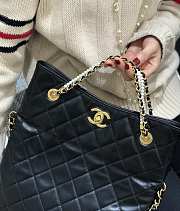 Chanel Calfskin Shopping Bag Black Calfskin AS2213 size 33 x 25 x 5 cm - 5