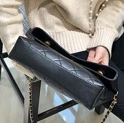 Chanel Calfskin Shopping Bag Black Calfskin AS2213 size 33 x 25 x 5 cm - 2