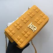 Burberry Quilted Lola Crossbody Bag Yellow size 23 x 13 x 6 cm - 2