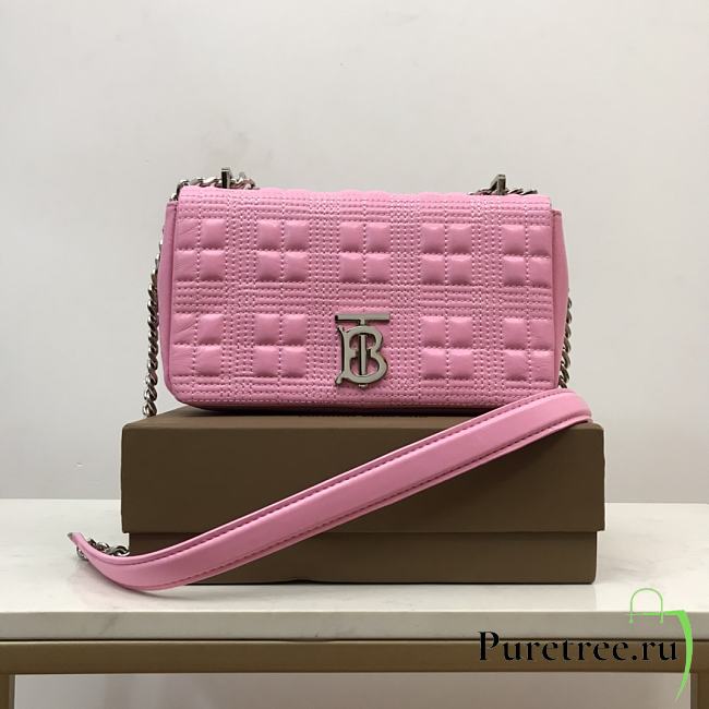 Burberry Quilted Lola Crossbody Bag Pink size 23 x 13 x 6 cm - 1