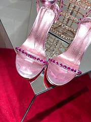 Christian Louboutin So Me 100 Pink Ankle Strap Sandal Heel Pump - 2