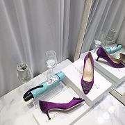 Manolo Blahnik Purple Heel - 5