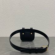 Celine Belt Bag Triomphe Belt In Shiny Calfskin Black size 11 x 8 x 4 cm - 4