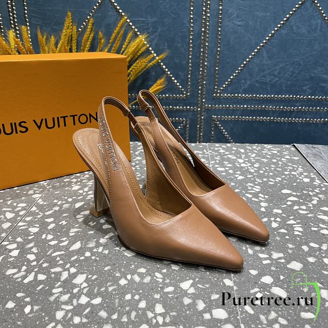 Louis Vuitton Sparkle Slingback Pump Brown - 1