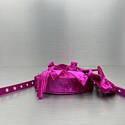 BALENCIAGA Le Cagole XS Shoulder Bag Pink Velvet size 26x16x9.9 cm - 6