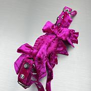 BALENCIAGA Le Cagole XS Shoulder Bag Pink Velvet size 26x16x9.9 cm - 4