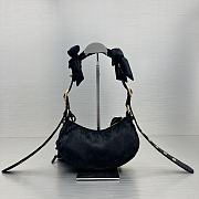 BALENCIAGA Le Cagole XS Shoulder Bag Black Velvet size 26x16x9.9 cm - 3