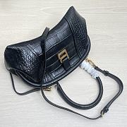 BALENCIAGA Editor Small Leather Shoulder Bag Black size 27x15.5x11 cm - 3