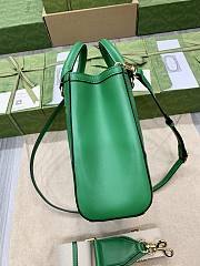 Gucci GG Matelassé Mini Top Handle Bag Green size 28x22x10cm - 6