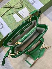 Gucci GG Matelassé Mini Top Handle Bag Green size 28x22x10cm - 2