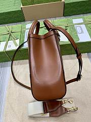 Gucci GG Matelassé Mini Top Handle Bag Brown size 28x22x10cm - 2