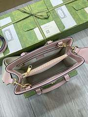 Gucci GG Matelassé Mini Top Handle Bag Pink size 28x22x10cm - 3